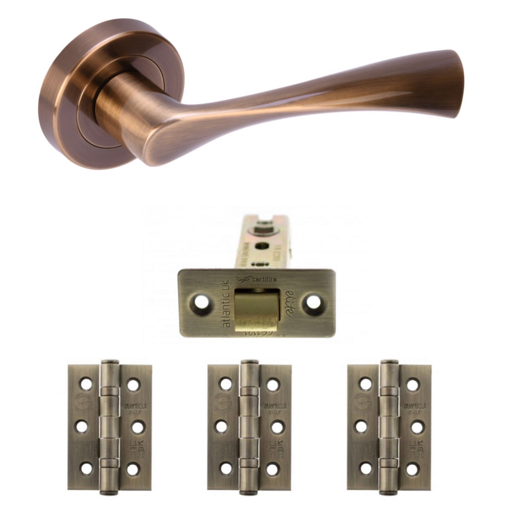 Internal Handle Pack Antique Brass - HH