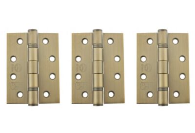 Satin Brass Grade 13 CE Ball Bearing Hinge (Pack of 3)