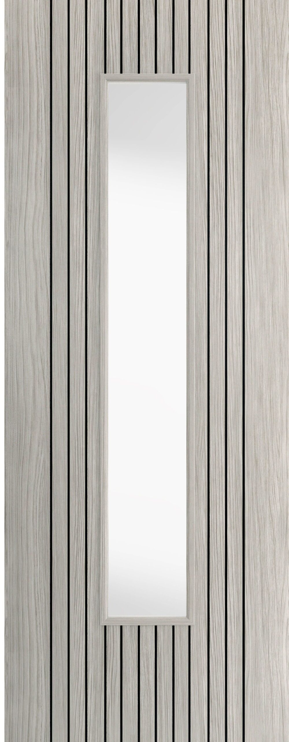 Internal Aria Grey Pre-Finished Laminate (CLEAR GLASS) Door