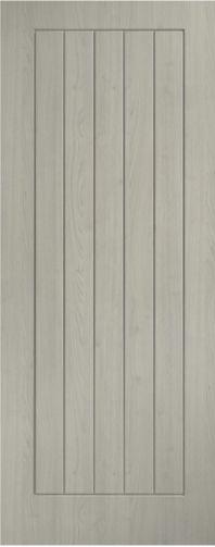 Light Grey Pre-Finished Laminate Cottage Door Semi Solid Core - LPD