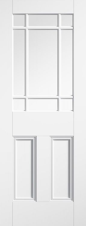 Internal White Primed Downham (CLEAR GLASS) Door