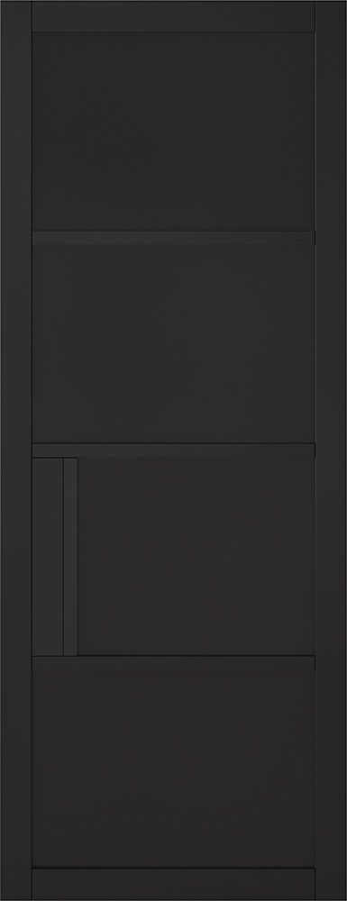 Chelsea Black Pre-Finished Door - LPD