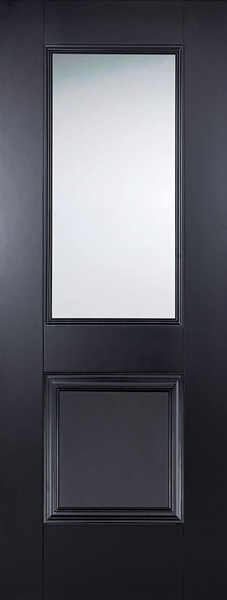 Black Primed Arnhem (CLEAR GLASS) Solid Core - LPD