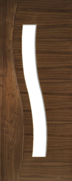 Internal Walnut Cadiz (CLEAR GLASS) Pre-Finished Door