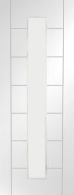 White Primed Palermo 1 Light (CLEAR GLASS)  - XL