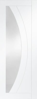 White Primed Salerno Semi Solid (CLEAR GLASS) - XL