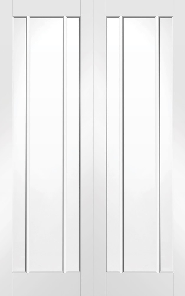 White Primed Worcester Pair (CLEAR GLASS) - XL