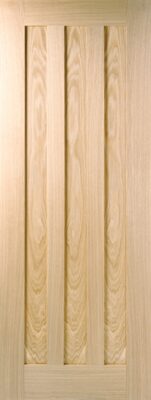 Oak Idaho Un-Finished FD30 44mm Fire Door - LP