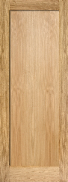 Oak Pattern 10 Un-Finished 1 Panel Solid Core Door - LPD