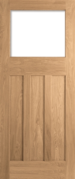 Internal Oak DX 30s Style Un-glazed (NO GLASS) Solid Core Un-Finished Door