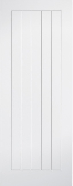 White Primed Mexicano Smooth Finish Solid Core - LPD
