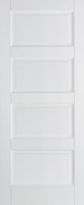 Internal White Primed Contemporary Solid Core Door