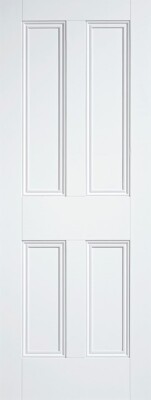 Internal White Primed Malton Nostalgia 4 Panel Solid Core Door