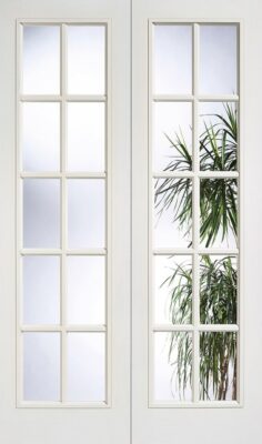 SA 20L Glazed Pair - Rebated - Woodgrain - LPD
