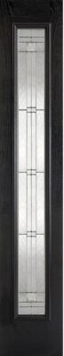 External Elegant Black and White Sidelight Double Glazed GRP Composite Door