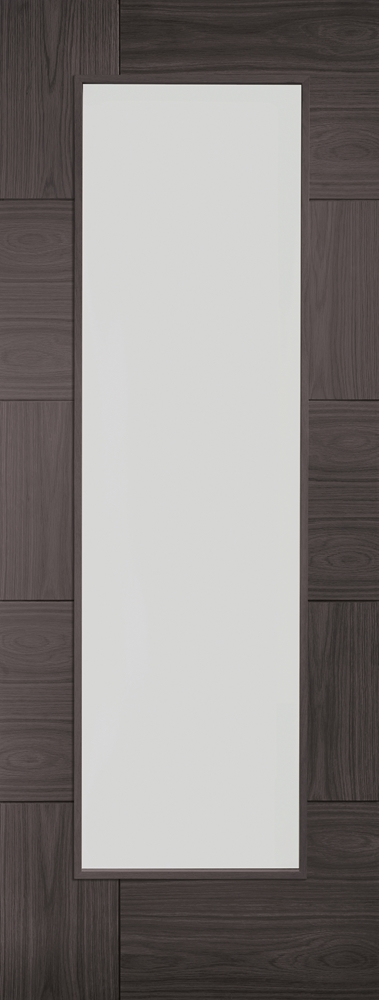 Internal Umber Grey Laminate Ravenna (CLEAR GLASS) Door