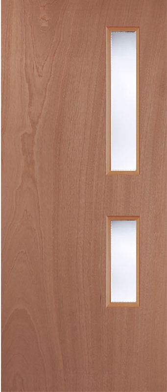 Lipped Timber Blank (CLEAR GLASS) 16G FD30 44mm Fire Doors - MB