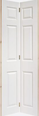 Internal White Primed Textured Regency 6 Panel Bi-fold Door
