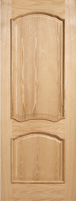 Oak Louis RM2S Solid Core Un-Finished Door - LPD