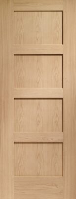 Oak Shaker 4 Panel Un-Finished - XL