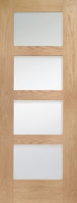 Oak Shaker (CLEAR GLASS) FD30 44mm Un-Finished - XL