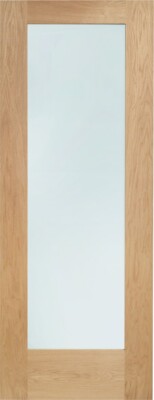 Internal Oak Pattern 10 (CLEAR GLASS) Pre-Finished Door