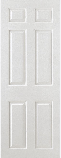 Internal White Primed 6 Panel Smooth FD30 44mm Fire Door