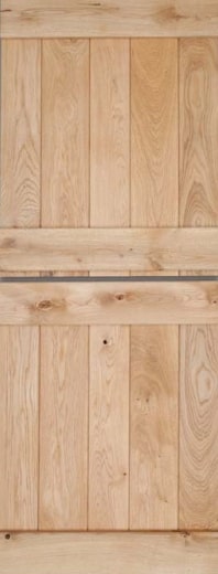 Internal Solid Oak Stable Ledged Un-Finished Door