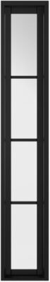 Internal Manhattan Demi Panel Pre-Finished Black W6 (CLEAR GLASS) Soho Door