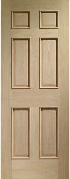 Oak 6 Panel with Raised Mouldings - DFG