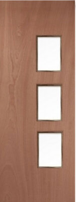 Timber Blank 28G (OBSCURE GLASS) FD30 44mm Fire Door - MB