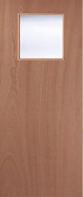 Lipped Timber Blank (OBSCURE GLASS) 1G FD30 44mm Fire Door - MB