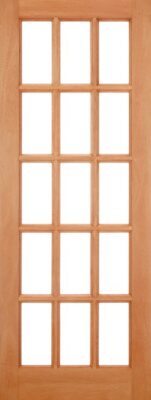 External Hardwood SA 15L Un-Glazed (NO GLASS) Dowelled Door