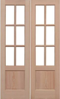 External Hemlock GTP 2P Rebated Pair Un-glazed (No Glass) Door