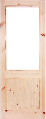 External Redwood 2XG Un-Glazed (No Glass) Un-Finished Door