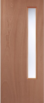 Lipped Timber Blank (OBSCURE GLASS) 20G FD60 54mm Fire Door - MB