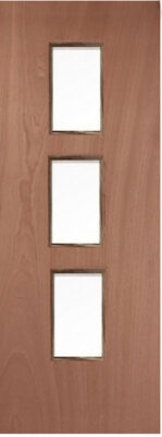 Lipped Timber Blank 23G (OBSCURE GLASS) FD60 54mm Fire Door - MB