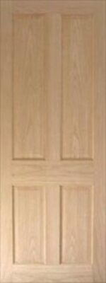 Oak 4P Raised and Fielded - FD30 - 44mm - Unfinished - DF