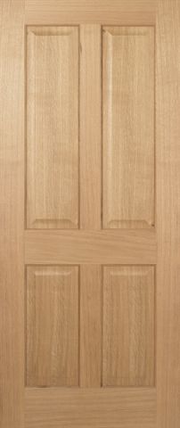 Oak Regency 4P Pre-Finished FD30 44mm Fire Door - LPD