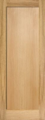 Oak Pattern 10 Un-Finished 1 Panel FD30 44mm Fire Door  - LPD