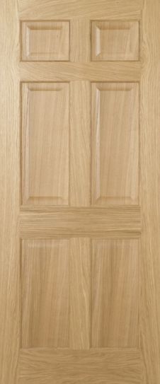 Oak Regency Pre-Finished 6P FD30 44mm Fire Door - LPD