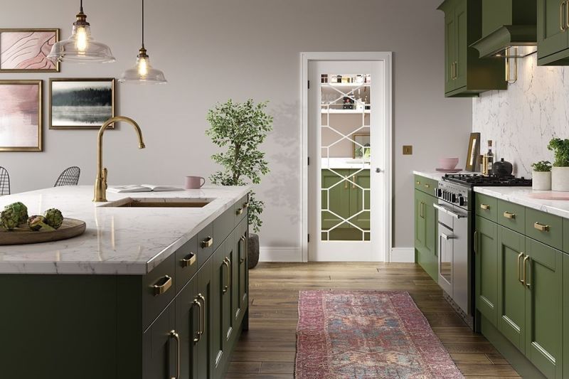 Internal Orly White Primed (CLEAR GLASS) Door - Image 2