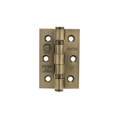 3 inch Grade 7 Hinges Antique Brass - Pack of 3 (Suitable for 35mm and 40mm Standard Doors)