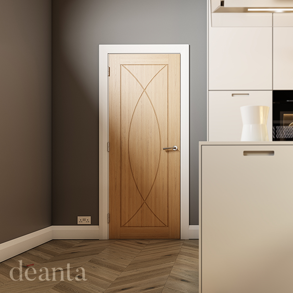 Internal Oak Amalfi Pre-Finished FD30 44mm Fire Door - Image 2