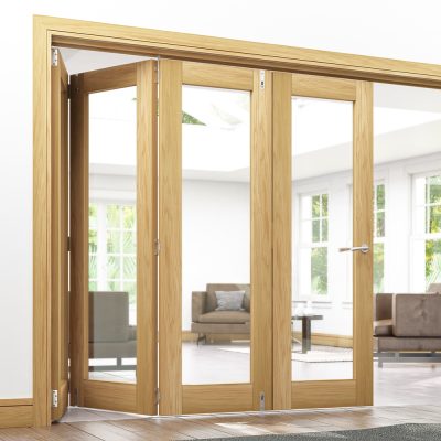 Oak Internal Pre-Finished Folding Door System Divider Kit (Frame Only)