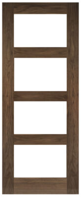 Internal Walnut Coventry (CLEAR GLASS) Pre-Finished Door