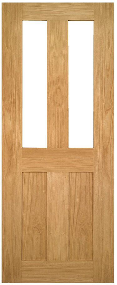 Internal Oak Eton (CLEAR GLASS) Un-Finished Door