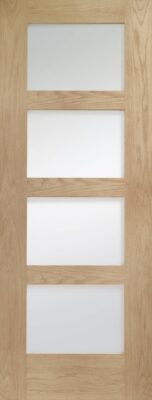 Oak Shaker (CLEAR GLASS) Un-Finished - XL