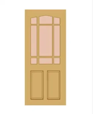 External Hardwood Downham Un-glazed (No Glass) Un-finished Door