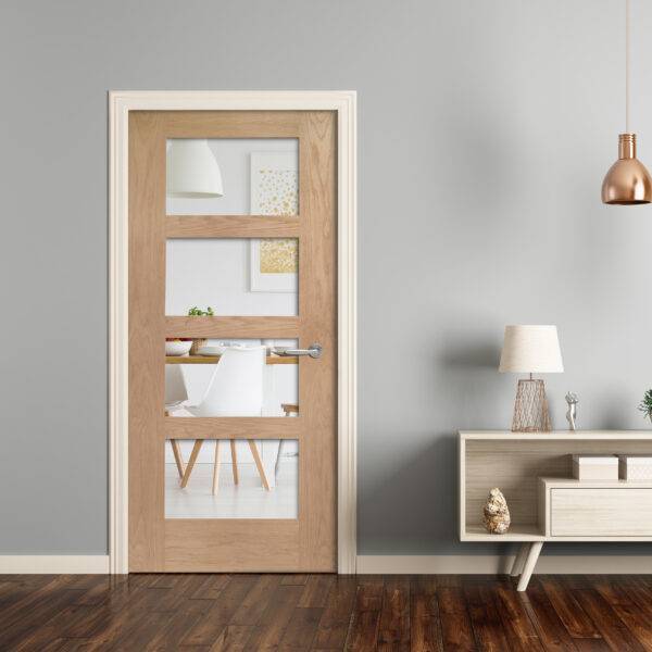 Oak Shaker (CLEAR GLASS) Un-Finished - XL - Image 2